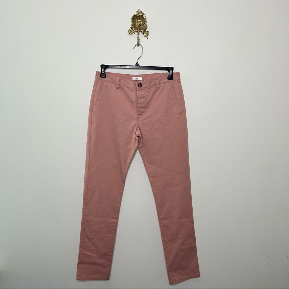 Sandro Soft Pink Straight Leg Chinos 40